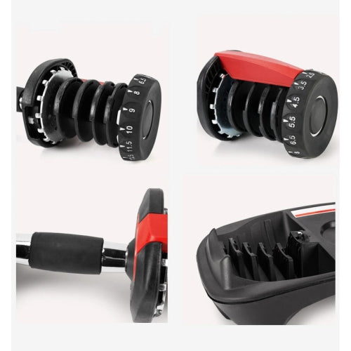 Forged 5-52.5 lb Adjustable Dumbbell Set
